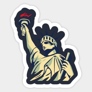 liberty statue, United States of America Sticker